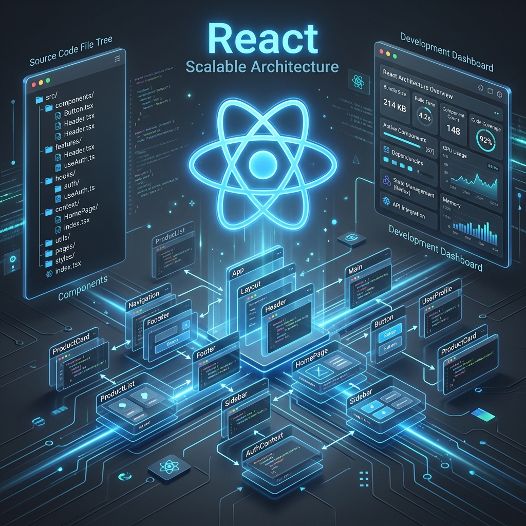 Building Scalable React Apps - Muhammed Ajmal P Web Design & Development blog article